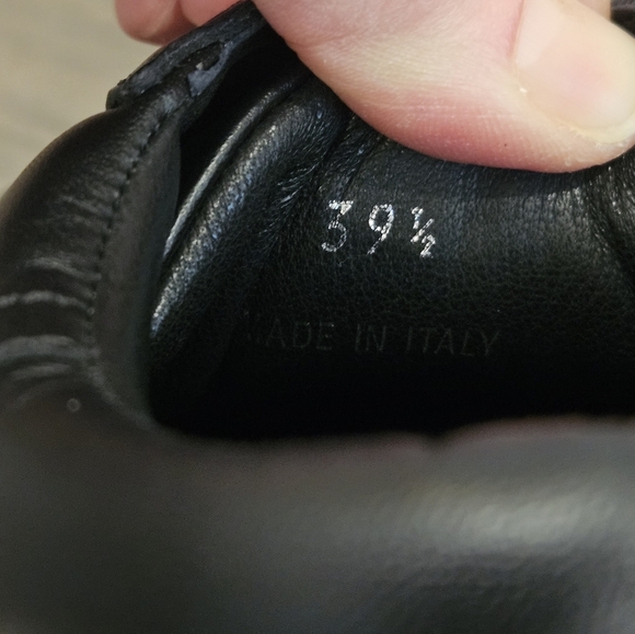 NWOT 🔴 Jimmy Choo Black Studded Leather Roman Sneakers - Size 39 1/2 - Picture 8 of 14